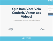 Tablet Screenshot of pctecinformatica.com.br